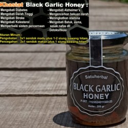 Peluang keagenan memasarkan Black Garlic Honey ( madu bawang Hitam) dari bawang lanang